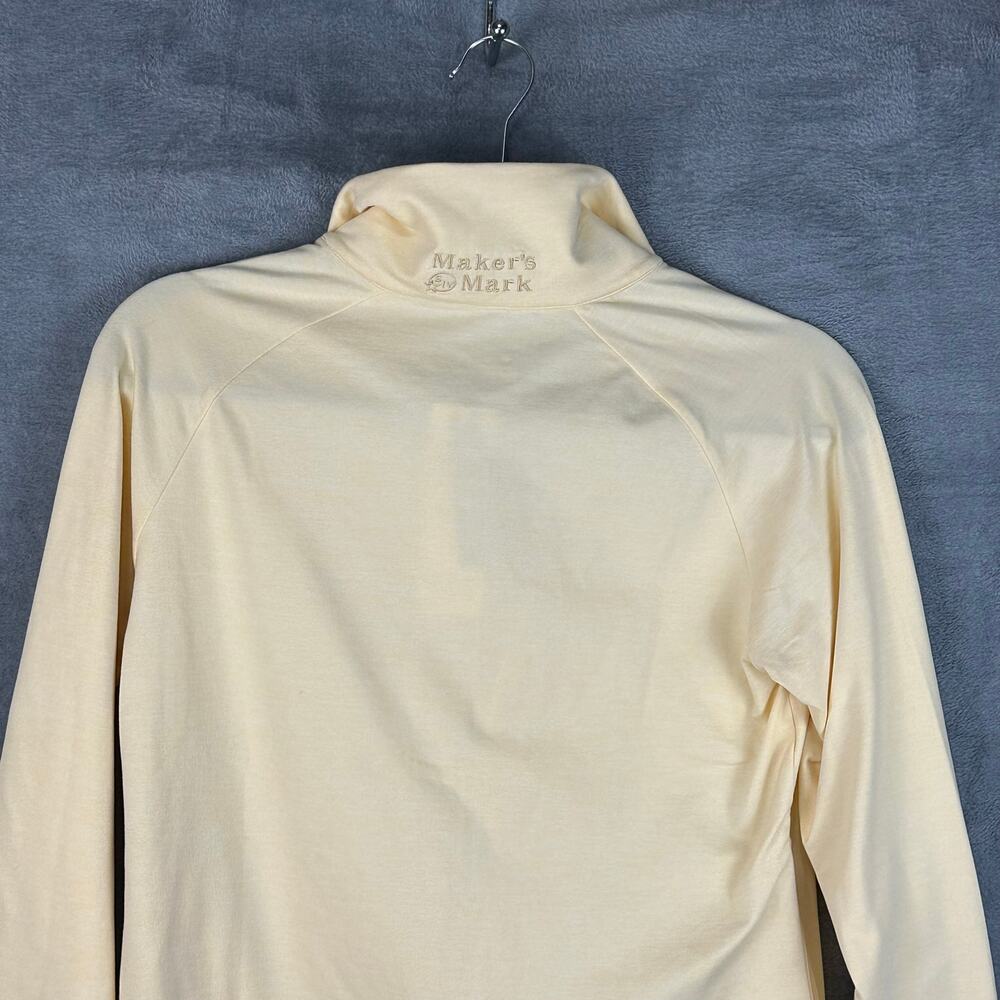 Marine Layer Weekend Sport Top Mens Extra Small Yellow Long Sleeve 1/4 Zip NEW - Picture 6 of 13